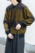 【TAUPE】"GRADATION ZIP CREW KNIT"